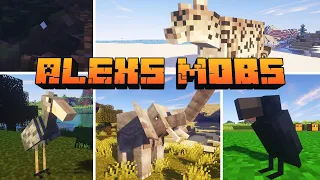 ALEX'S MOBS 1.16.5 #4 - СЛОН, СНЕЖНЫЙ БАРС, ВОРОНА И ДРУГИЕ!