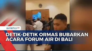 Detik Detik Ormas Bubarkan Acara Forum Air untuk Rakyat di Bali