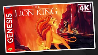 [SEGA Genesis/Mega Drive Longplay] The Lion King | Full Game Walkthrough | 4K