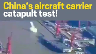 China Aircraft Carrier catapult test! Video taken from an unexpected source! PLAN CV-18 "Fu Jian"