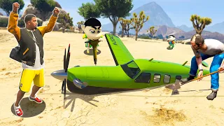 GTA 5: SHINCHAN AND FRANKLIN Found SECRET BURIED SUPER AEROPLANE in GTA 5! (GTA 5 mods)