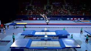 People's Republic of China 1 (CHN) W - 2022 Trampoline Worlds, Sofia (BUL) - Q Synchro Exercise 1