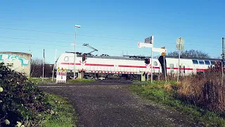 Bahnübergang Münster Mecklenbeck - Schranke war ein paar Sekunden offen