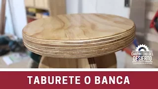 Como hacer un taburete o banca