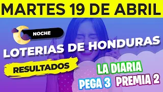 Sorteo 9PM Loto Honduras, La Diaria, Pega 3, Premia 2, Martes 19 de Abril del 2022 | Ganador 😱🤑💰💵