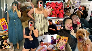 VLOG: revealing big news, eomma's surprise from korea, trying plus size target clothing, new closet!