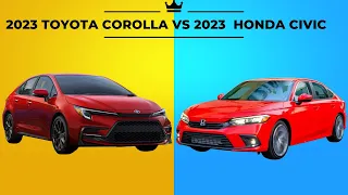 2023 Toyota Corolla vs. 2023 Honda Civic