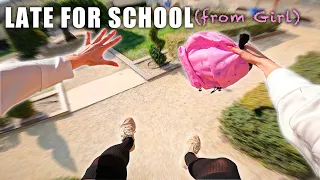 LATE FOR SCHOOL (Extreme Parkour Girl POV)