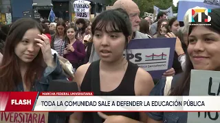 Multitudinarias marchas en Santa Fe y Rosario en defensa de la Universidad Pública