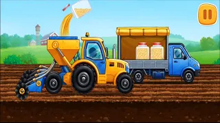 Harvest Popcorn Game | Farm land and Harvest - farming kids games | Truck | Android Gameplay