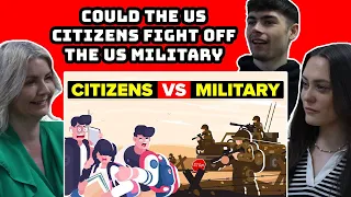 BRITISH FAMILY REACTS | Could The US Citizens Fight Off The US Military?