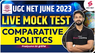 UGC NET June 2023 | Live Mock Test : Comparative Politics in India | Pradyumn Sir #testbooknet2023