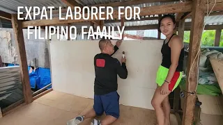 Expat Doing Home Improvement For Filipino Family