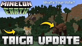 Minecraft - TAIGA UPDATE ( BIOME ) [ Minecon Vote ] MCPE / Xbox / Switch / Bedrock / JAVA