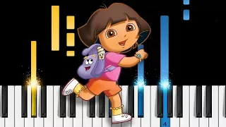 Dora the Explorer Theme Song - Piano Tutorial & Sheets