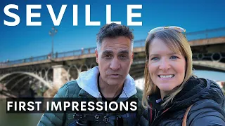 SEVILLE, SPAIN FIRST IMPRESSIONS| Travel day by Renfe train from Alicante to Sevilla, Spain & AirBnb