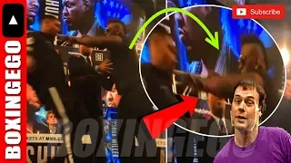 ANTHONY JOSHUA SHOVED 6.5 FT BACK BY JARRELL MILLER | BABY TRIES TO GET UNDER AJ SKIN