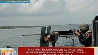 UB: PHL Navy, nakabakbakan sa dagat ang mga miyembro ng MNLF Misuari faction na nagtangkang tumakas