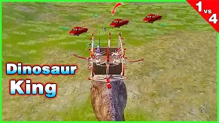 Top 1 Challenge with a Dinosaur - Solo vs Squad