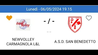 NewVolley Carmagnola L&L vs A.S.D. San Benedetto 1’ e 2’ set
