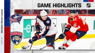 Blue Jackets @ Panthers 12/13 | NHL Highlights 2022