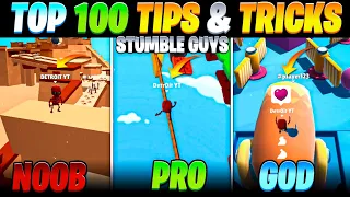 Top 100 Tips & Tricks in Stumble Guys | Ultimate Guide to Become a Pro