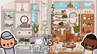 🧸Aesthetic Baby VS Modern Baby Makeover☁️New Free Update Toca Boca✨[House Design] Tocalifeworld