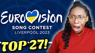 AMERICAN REACTS TO EUROVISION 2023 SONGS FOR THE FIRST TIME! (TOP 27 SONGS REACTION!)