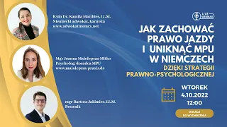 Jak zachować prawo jazdy i uniknąć badania MPU w Niemczech? Adwokat w Niemczech I Prawo karne Niemcy