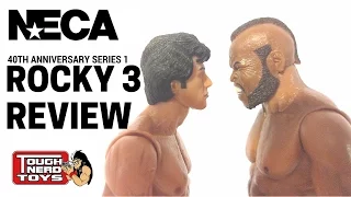 NECA 40th Anniversary Series 1 Rocky 3 Rocky Blk Boxing Shorts /Clubber Lang Blk Boxing Shorts