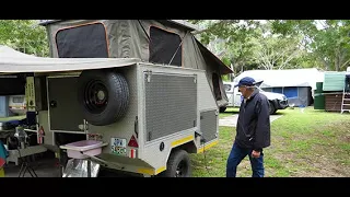 South African Pop-up Tent/Trailer set-up | an interesting design and set-up of a tent trailer