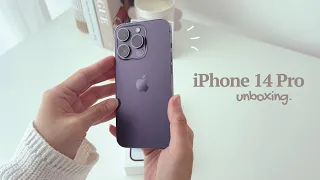 iPhone 14 Pro Purple ✨ Aesthetic Unboxing | Apple Magsafe Cases | Phone Stand