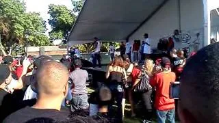 the game brings crying kid on stage at woodland lowrider show concert