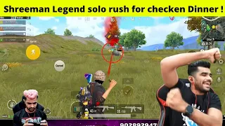 Shreeman Legend solo fighting for chicken dinner 🔥  | BGMI mobile | #shreemanlegendlive