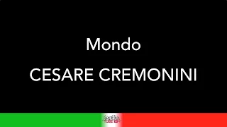 CESARE CREMONINI - MONDO - KARAOKE - KARAOKE ITALIA TUBE