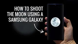 How to take photos of the Moon using a Galaxy phone // #shorts