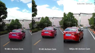 [4K] YI 4K+ Action Camera VS Xiaomi Mijia 4K Action Camera VS YI 4K Action Camera #SamiLuo