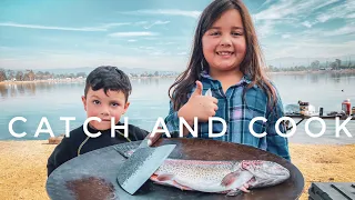 First Camping and Fishing Trip With The Kids | Catch And Cook Trout