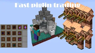 [Redstone] - Fast piglin trading/bartering station (1.16.2 Farm tutorial)