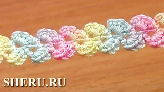How To Make Crochet Lace Cord Урок 33  Как вязать крючком шнур
