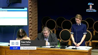 Kaja Kallas: Mina ei pea teile siit kõnetoolist edastama, milline on Eestis toodetud elektri omahind