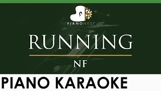 NF - RUNNING - LOWER Key (Piano Karaoke Instrumental)