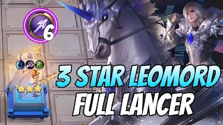 3 STAR LEOMORD FULL LANCER DEMOLISH THE ENEMY HEROES | MLBB MAGIC CHESS