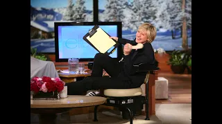 Ellen Shakes with Laughter on the Hawaii Chair (Season 5 Flashback)