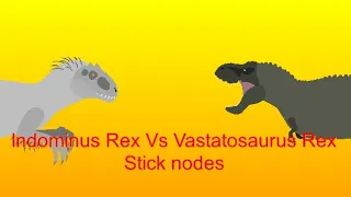 Indominus Rex VS Vastatosaurus rex Stick Nodes Battle Animation