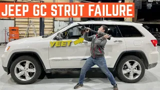 STRUT FAILURE: This Jeep Grand Cherokee Had A TERRIBLE Front End Noise