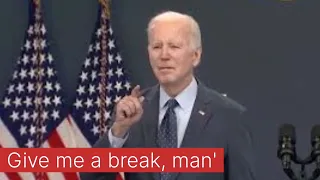 Joe Biden Statement: Give me a break man...!! Reporter questioned family's business relationships