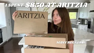 $850 ARITZIA UNBOXING HAUL + SIZING DISASTER