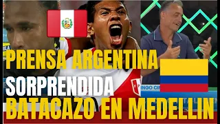 PERU VS COLOMBIA RESUMEN - PRENSA ARGENTINA SORPRENDIDA POR TRIUNFO PERUANO