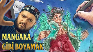 HERŞEYİ SIFIRDAN ÖĞRENDİM !!! - Bir Çizerin Hayatı- Bölüm 3 : MANGAKA RENKLENDİRME TARZI !!!